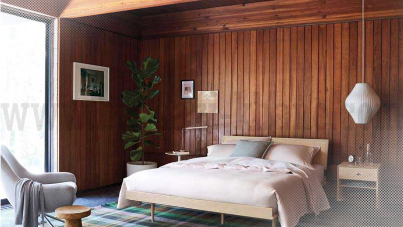 بازسازی اتاق خواب قدیمی با دکور چوبی